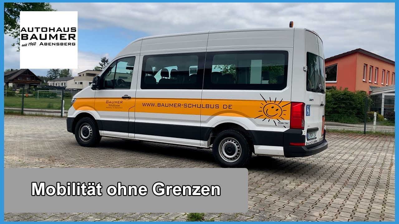 Mobilität ohne Grenzen | Funktionsweise Rollstuhllift | VW Crafter | Baumer Schulbus OHG