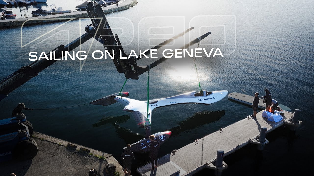 Le bateau a touché l'eau sur le Léman !