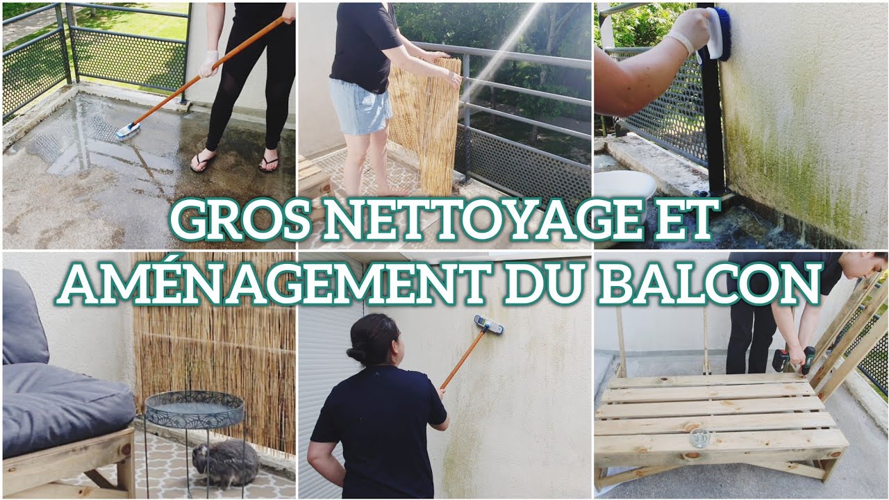NETTOYAGE ET TRANSFORMATION DU BALCON À PETIT PRIX | MOTIVATION AMÉNAGEMENT EXTÉRIEUR PETIT BUDGET