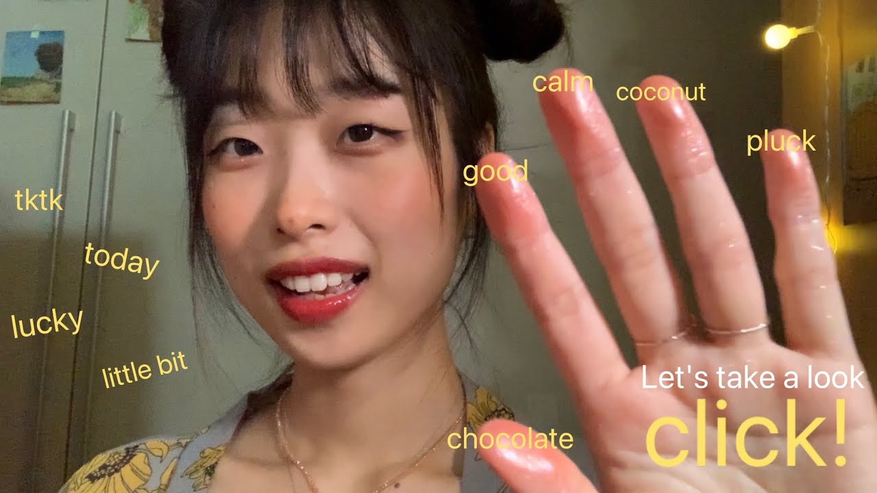 ASMRㅣClicky trigger words😛ㅣ영어 단어 반복 asmr