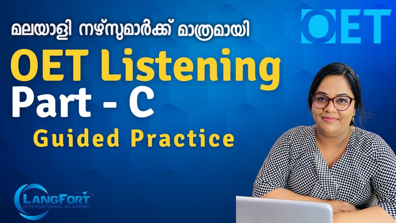 A glimpse of our OET Master Class for our online students. Listening Part-C എങ്ങനെ Handle ചെയ്യാം?