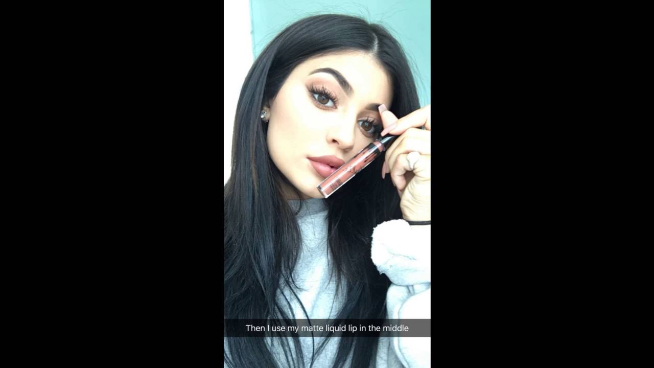Kylie Jenner Ginger Matte Liquid Lip Kit Snapchat Tutorial (27.08.2016) [FULL VIDEO]