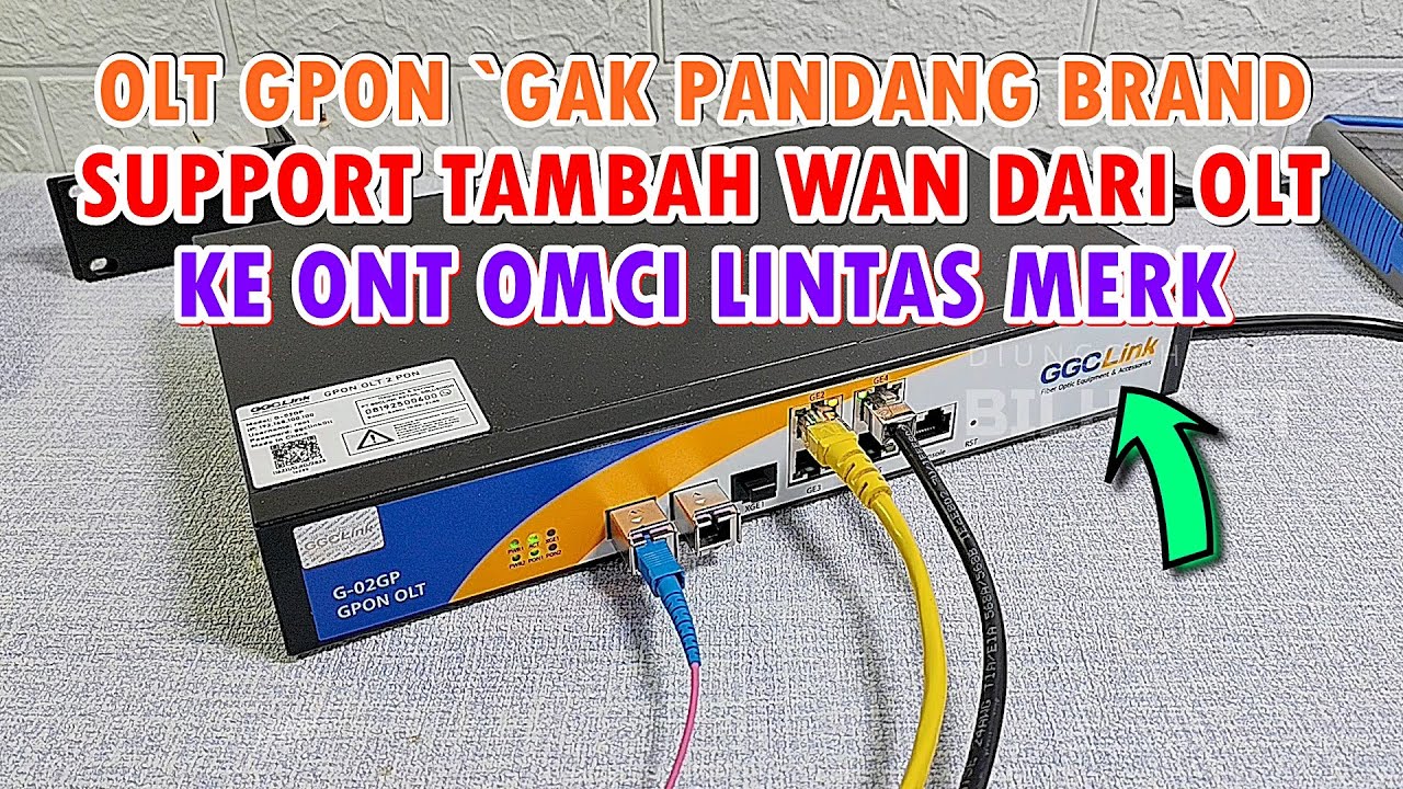 Review Lengkap! OLT GPON GGCLINK G-02GP , Bisa ADD WAN ke 99% ONT OMCI