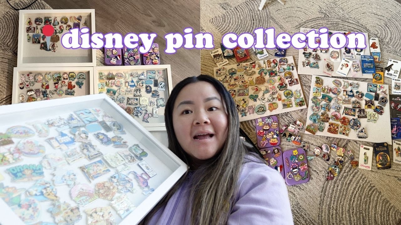 2025 HUGE DISNEY PIN COLLECTION! 📍🐭✨ (organize my pins with me & updated pin collection!)