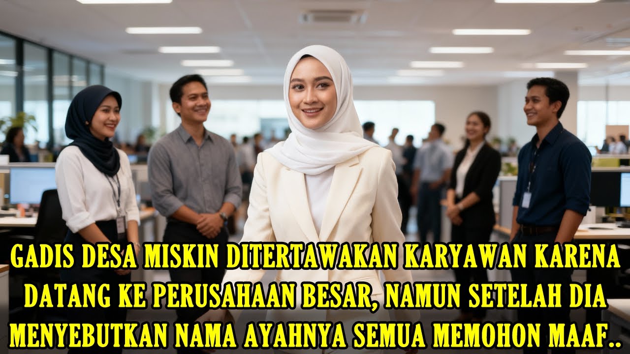 Gadis Desa  Ditertawakan Karyawan, Setelah Dia Menyebutkan Nama Ayahnya Semua Tertunduk Memohon Maaf