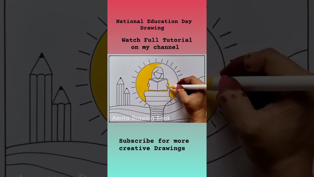 National Education Day Drawing 