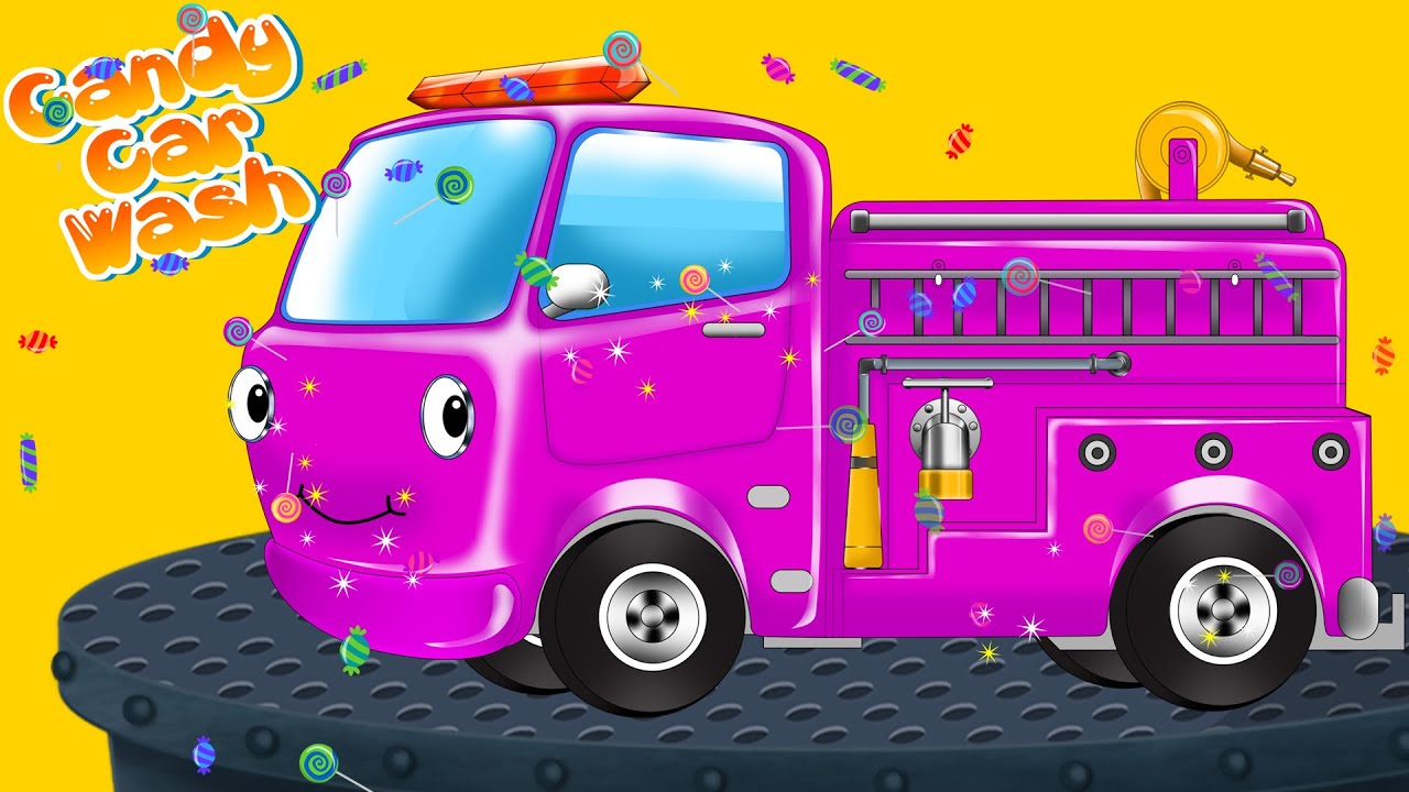 Fire Truck |Car Wash | Candy Car Wash |  Car Wash App