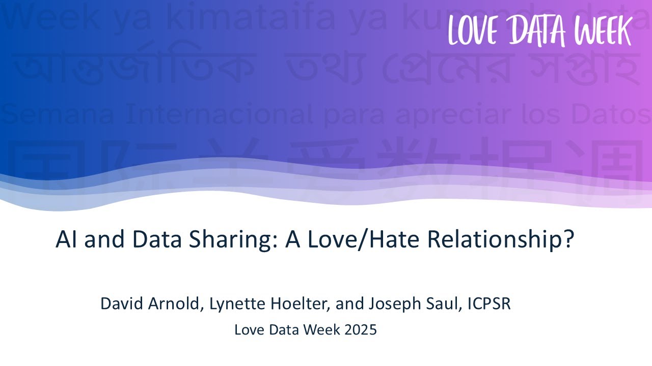 AI and Data Sharing: A Love/Hate Relationship?