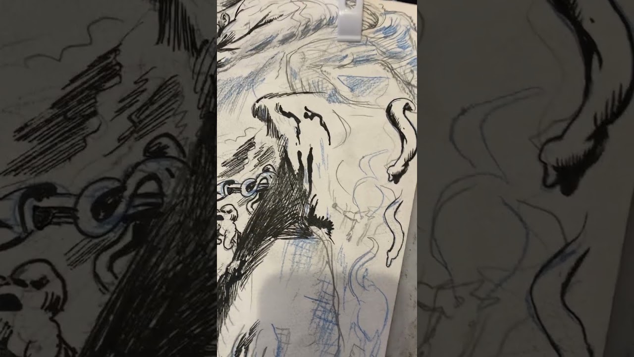 Ken Landgraf inks the great Josh Bayer pencils!!!!