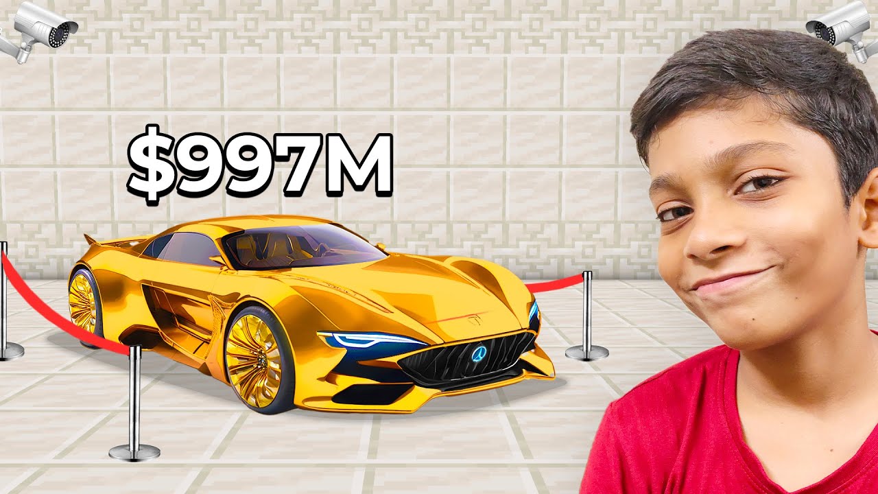 How I stole the MOST EXPENSIVE car in MINECRAFT
