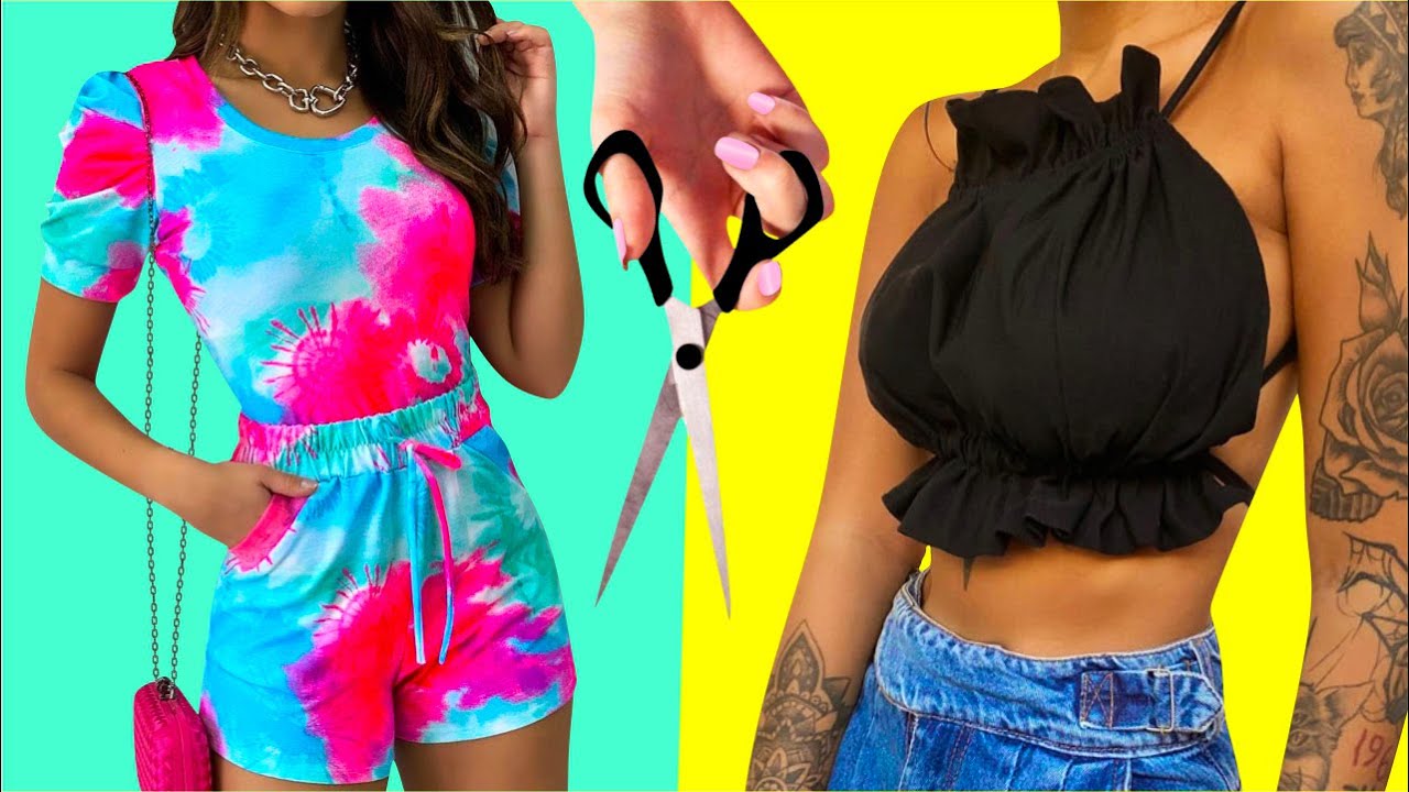 12 HACKS DE MODA E IDEIAS DE ROUPAS DIY | ESTILO COM HACKS FEMININOS | TIE DYI | IDER ALVES