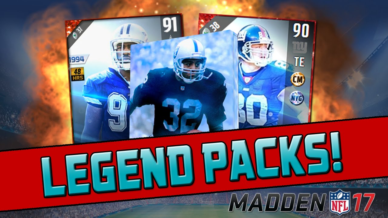 Brand New Legends To MUT! | Madden 17 Ultimate Team - Legend Bundle Opening