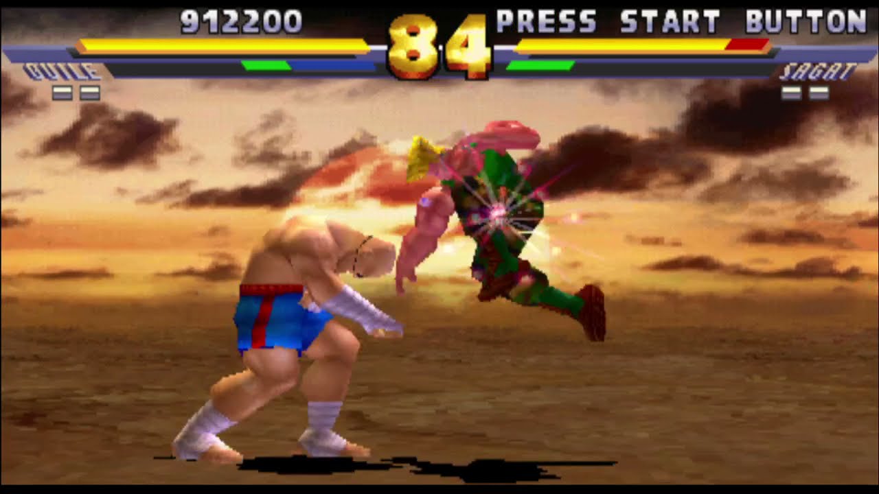 Street Fighter EX2 Plus - Guile Playthrough (PS1)
