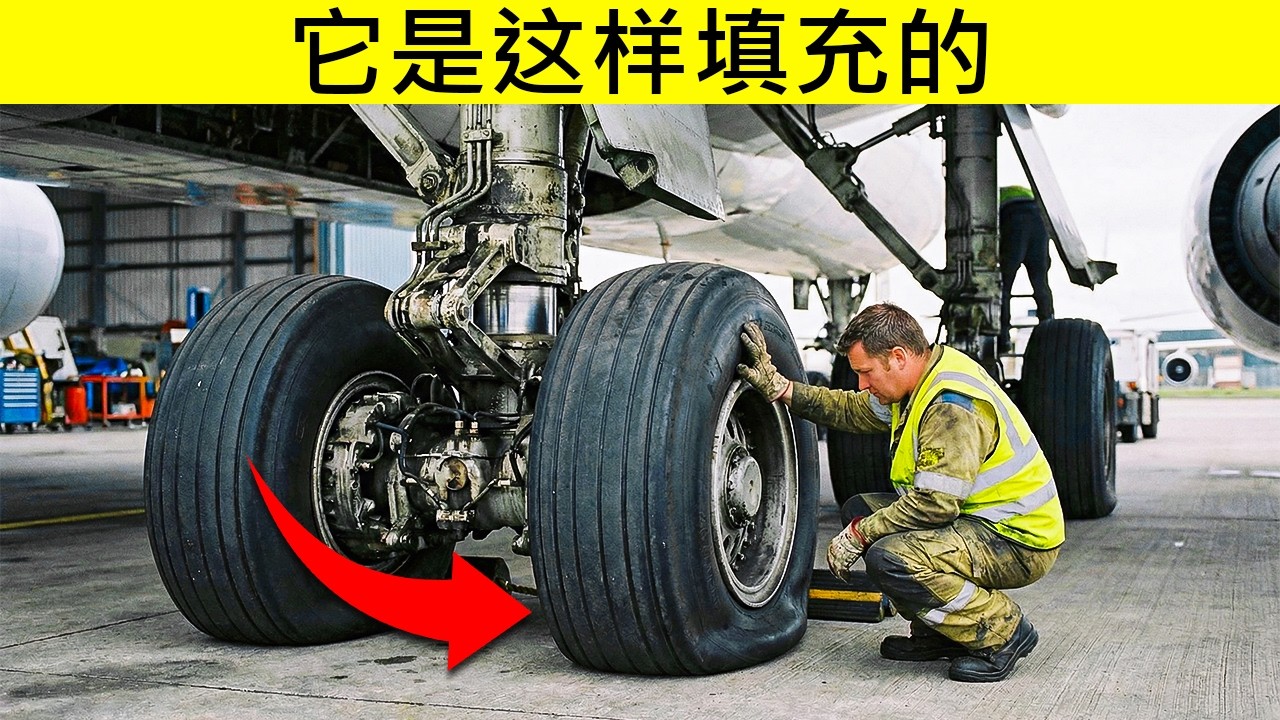 为什么飞机轮胎不使用普通空气？背后的奇怪原因