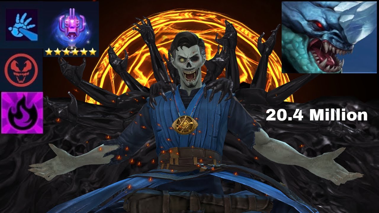 Zombie Strange 20.4 Million (Brilliant Rage) | Blast Villain ABX Burn - Marvel Future Fight