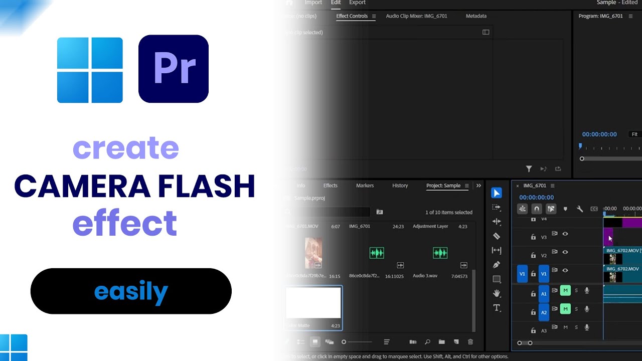 How to Create a Camera flash Effect on Premiere Pro Easily