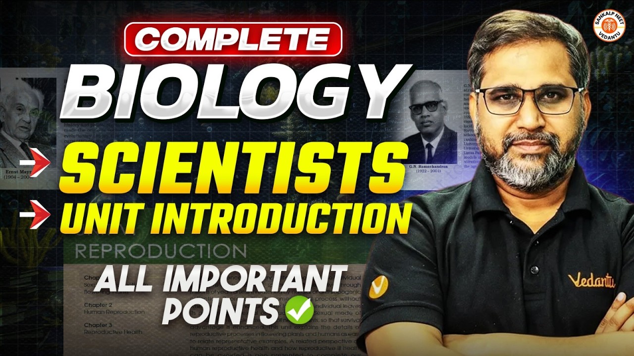 Complete Biology Scientists & Unit Introduction &mdash; Everything You Need for NEET 2026! 🚨 Tarun Sir