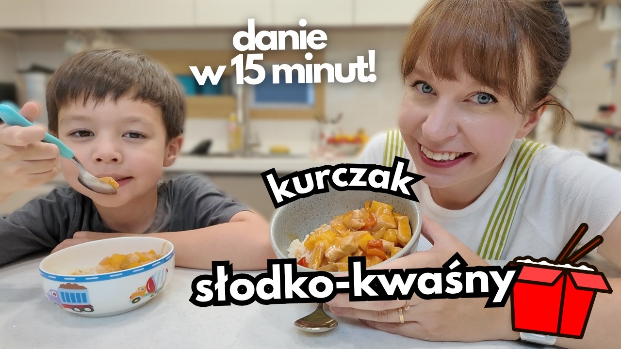 Kurczak w sosie SŁODKO-KWAŚNYM - klasyka w 15 minut! - ekspresowy przepis na kurczaka z ryżem