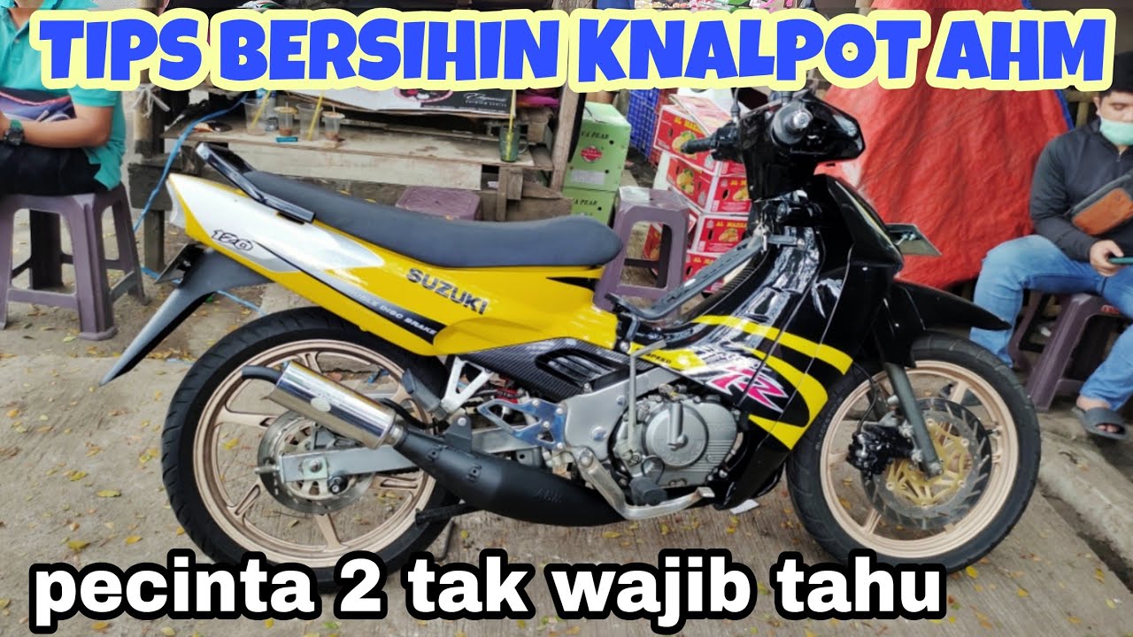 KNALPOT SATRIA 2 TAK INI SAYA BAKAR BIAR BERSIH PAKE LAS KARBIT  SAMPE RONTOK KERAK OLINYA