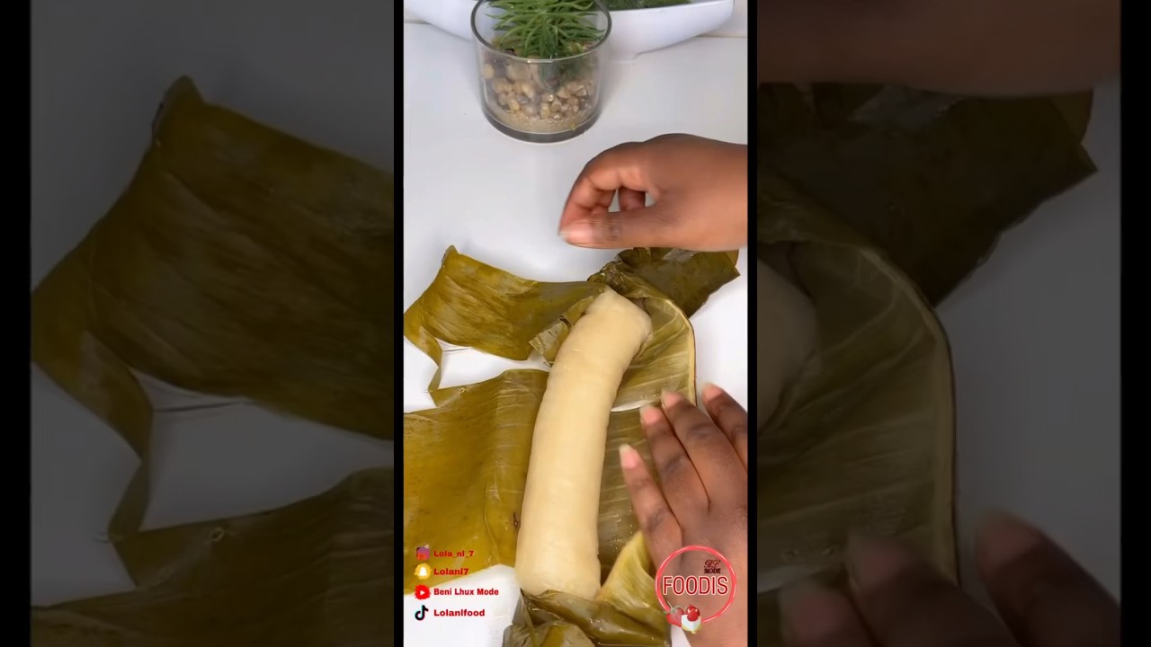 RECETTE DE B&Acirc;TON DE MANIOC EXPRESS / KUANGA #manioc #kunanga #chiguagua #bobolo #chikwangue