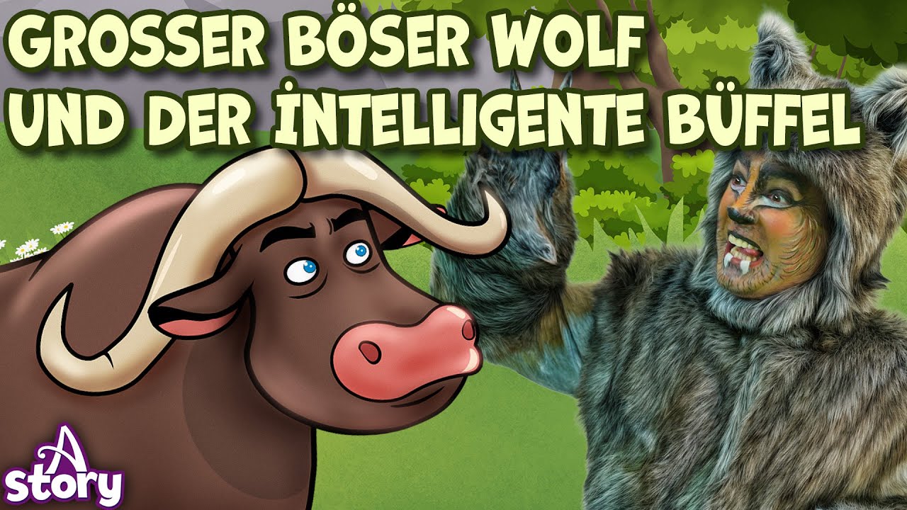 Gro&szlig;er B&ouml;ser Wolf Und Der İntelligente B&uuml;ffel | Gute nacht geschichte Deutsch | A Story German