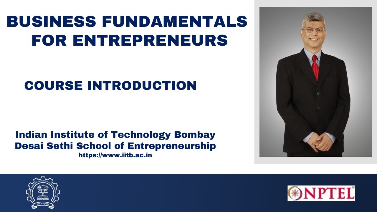 Course Introduction - Business Fundamentals for Entrepreneurs