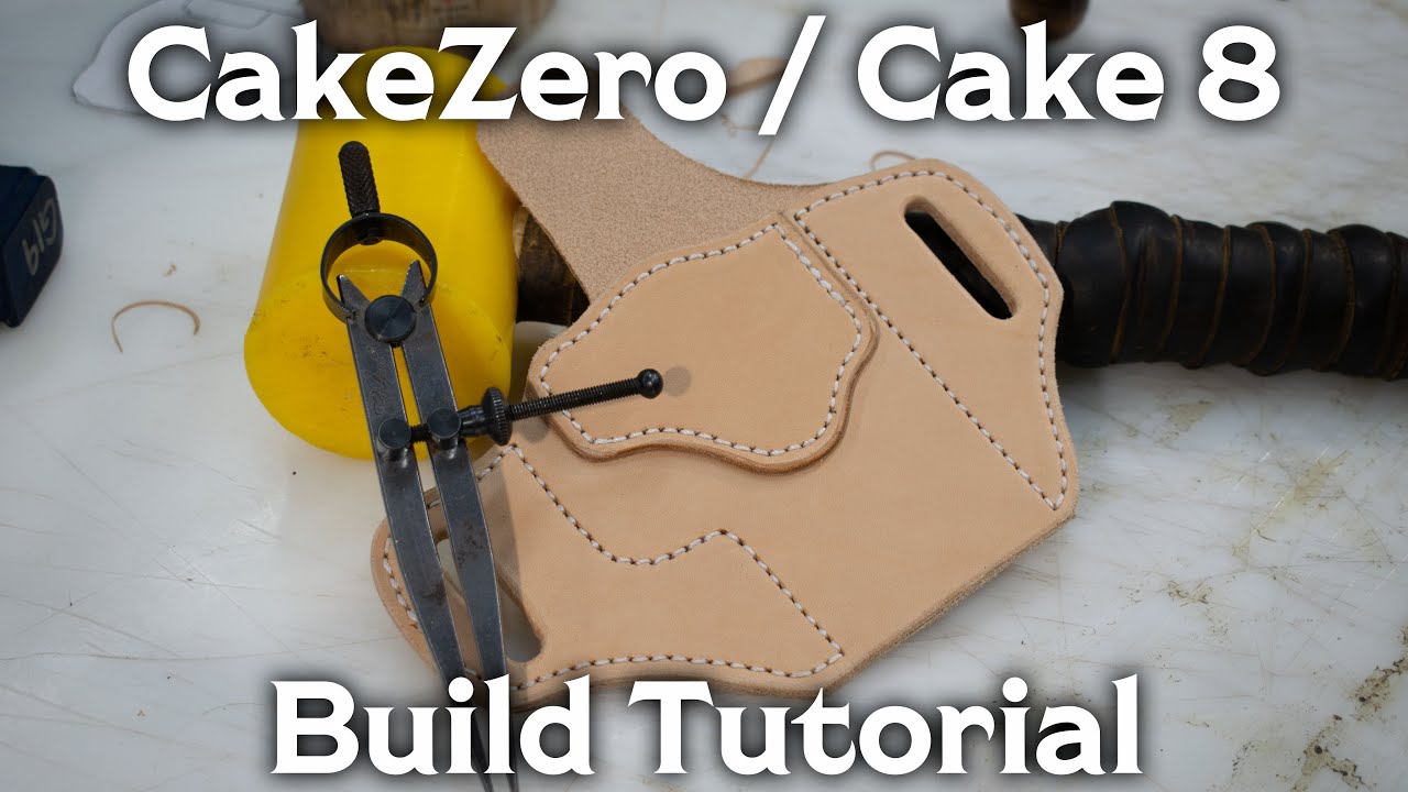 How to Build a CakeZero/Cake 8 Leather Pancake Holster | EDC Leather Click N Ship Tutorial