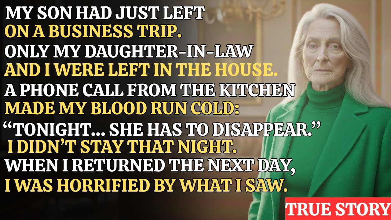 My Son Had Just Left On A Business Trip. That Night, A Phone Call From The Kitchen Made Me Afraid...
