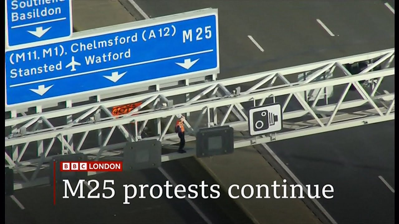 Just Stop Oil target M25 for a third day and remain unrepented (UK) 9th November 2022