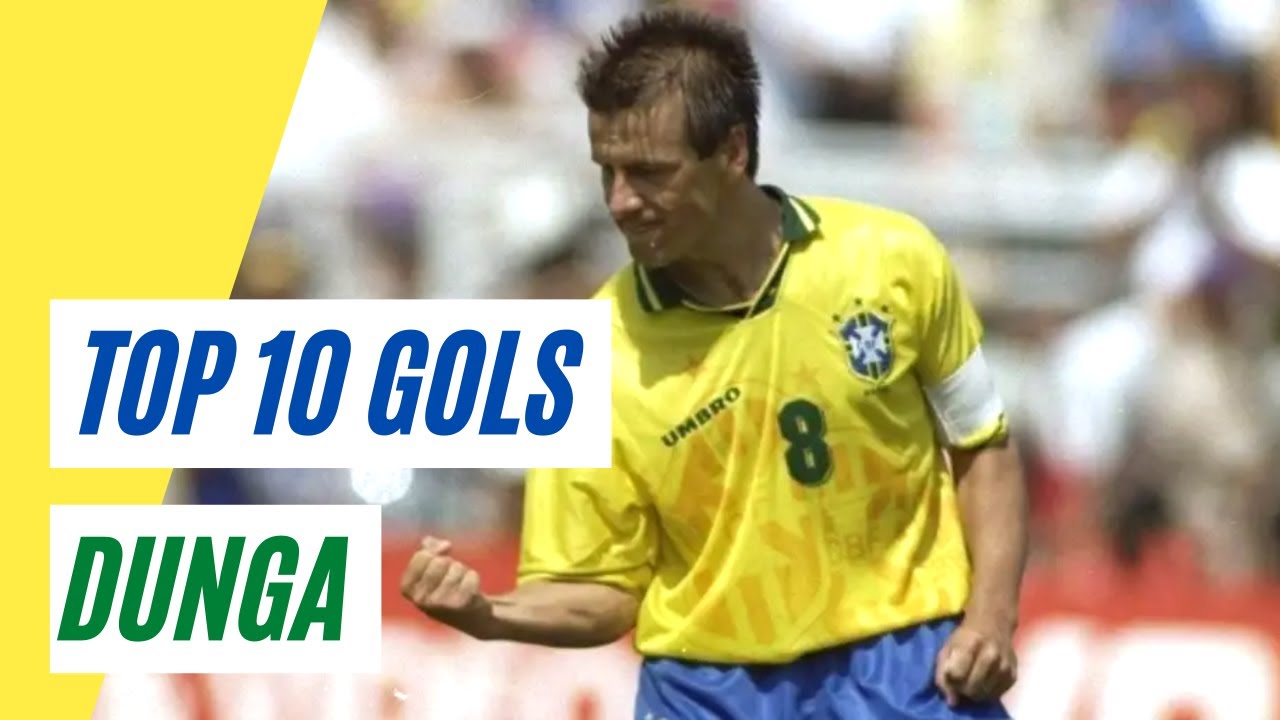 Top 10: Gols de DUNGA - Os MELHORES GOLS da carreira de DUNGA