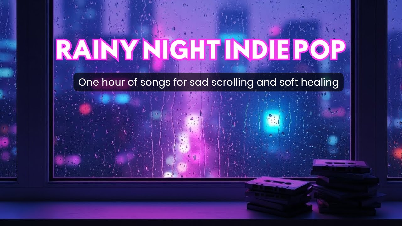 1 Hour Rainy Night Indie Pop | Situationship, Read Receipts, Close Friends
