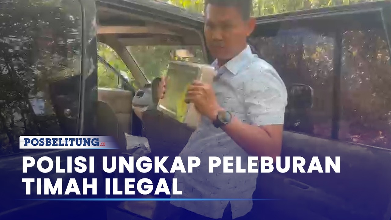 Polairud Polda Babel Tangkap Pemilik Gudang Peleburan Timah Ilegal, Sita 300 Kg Balok Timah