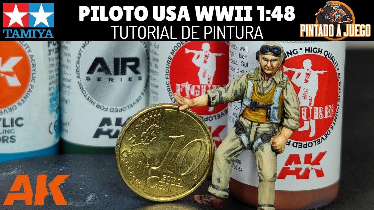 TUTORIAL: PILOTO DE CAZA ESTADOUNIDENSE WWII 1/48 TAMIYA