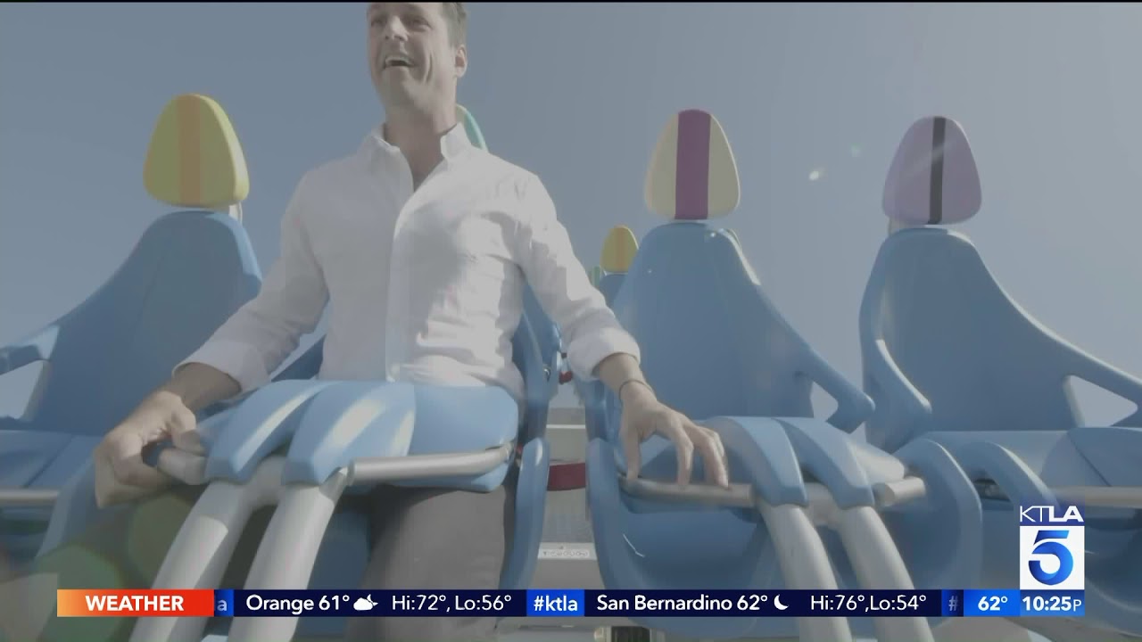 KTLA Reporter Rides the new Knott's attraction 