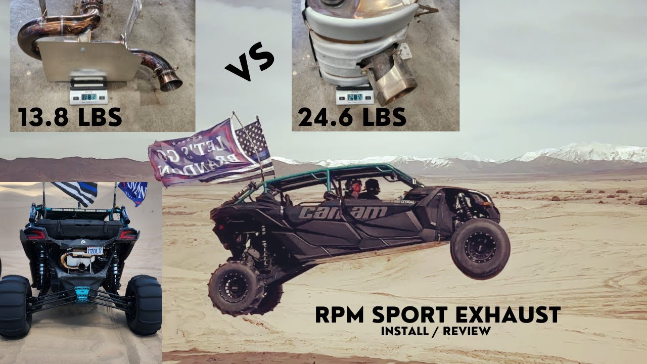 Canam X3 RPM sport exhaust review and install