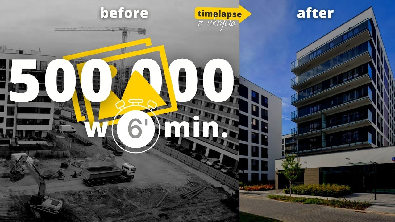 Budowa bloku - z ukrycia nagrywałem dewelopera przez 2 lata ➝ timelapse