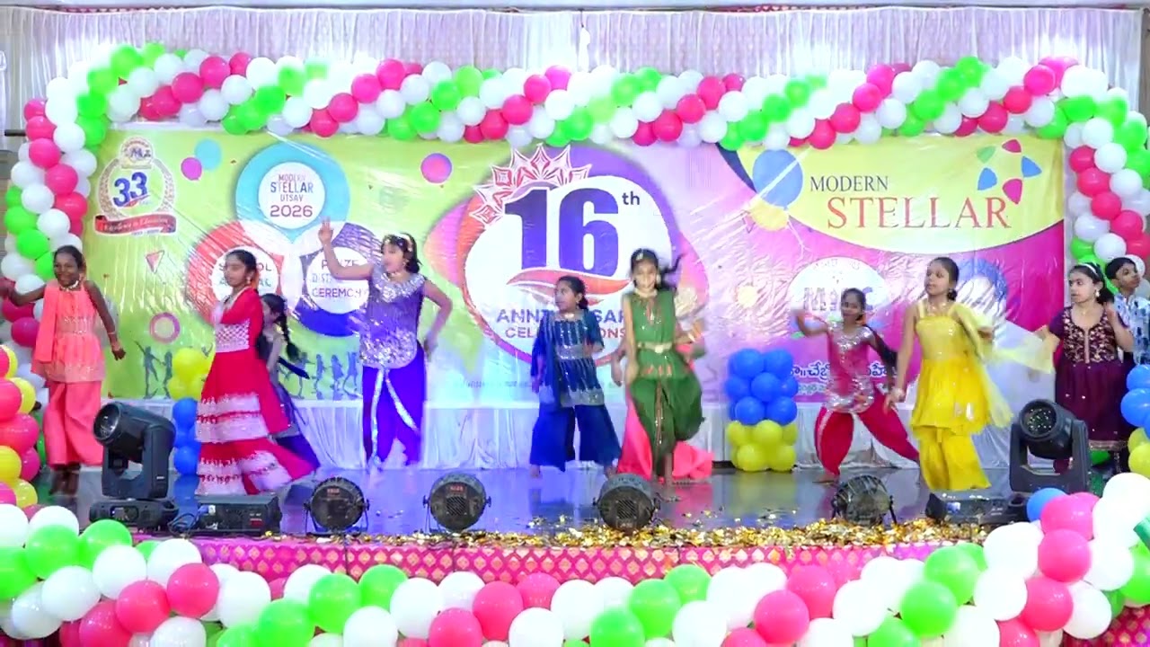 Modern Stellar 16th Annual Day - 3rd A & B Dance