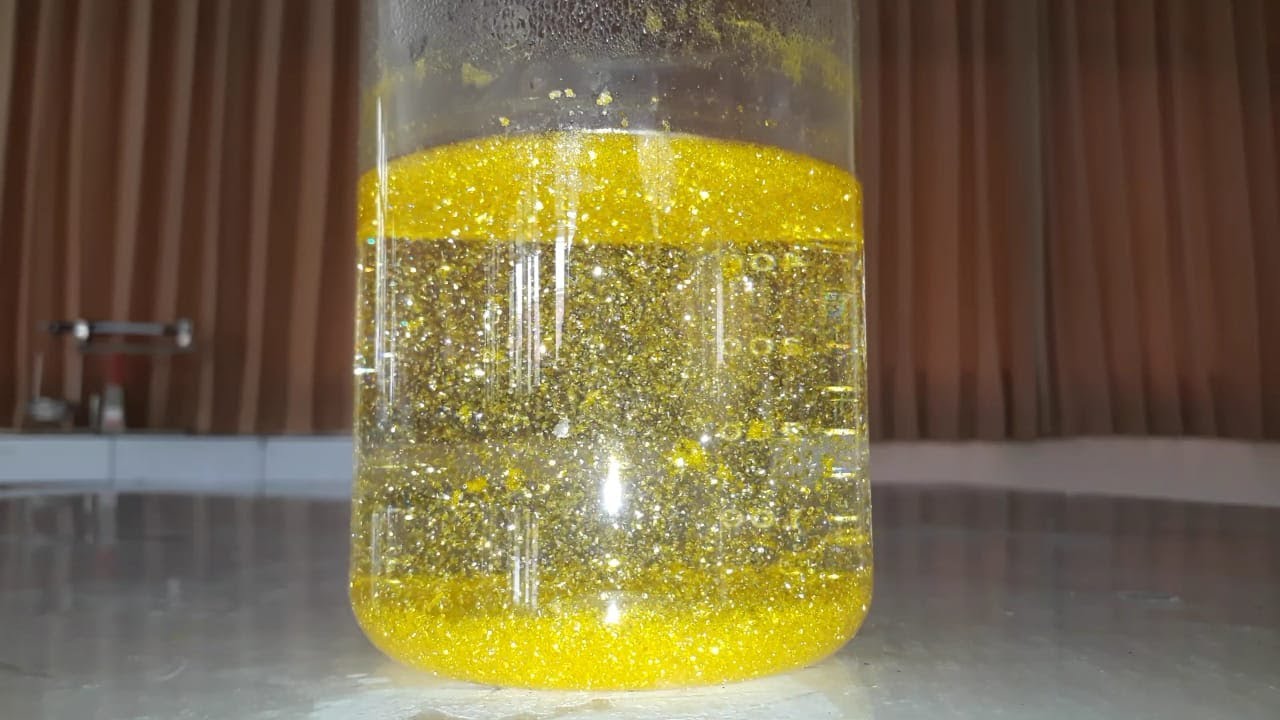 Hujan Emas (Golden Rain ) || Reaksi Timbal nitrat dan kalium yodida