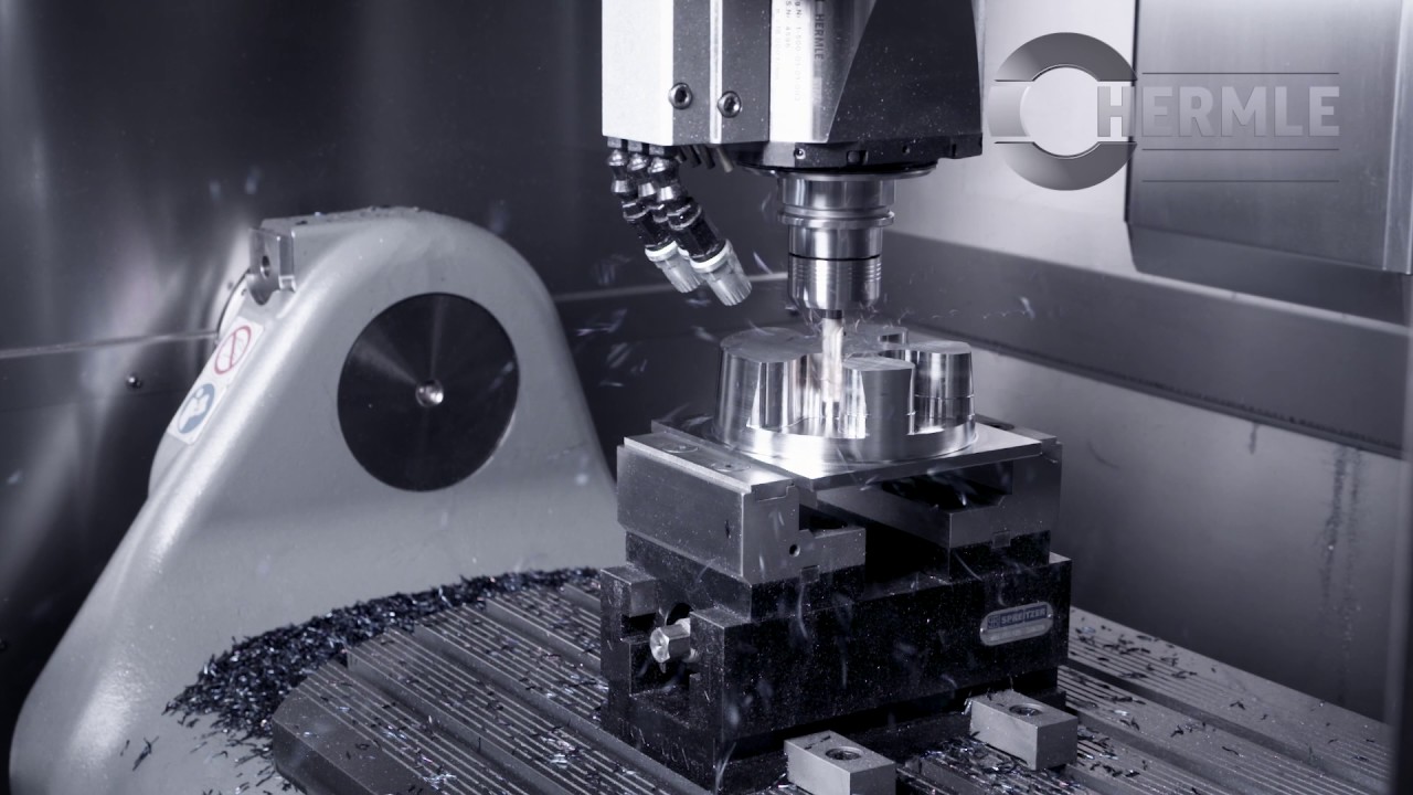 SPREITZER Zentrischspanner auf Hermle Fr&auml;smaschine