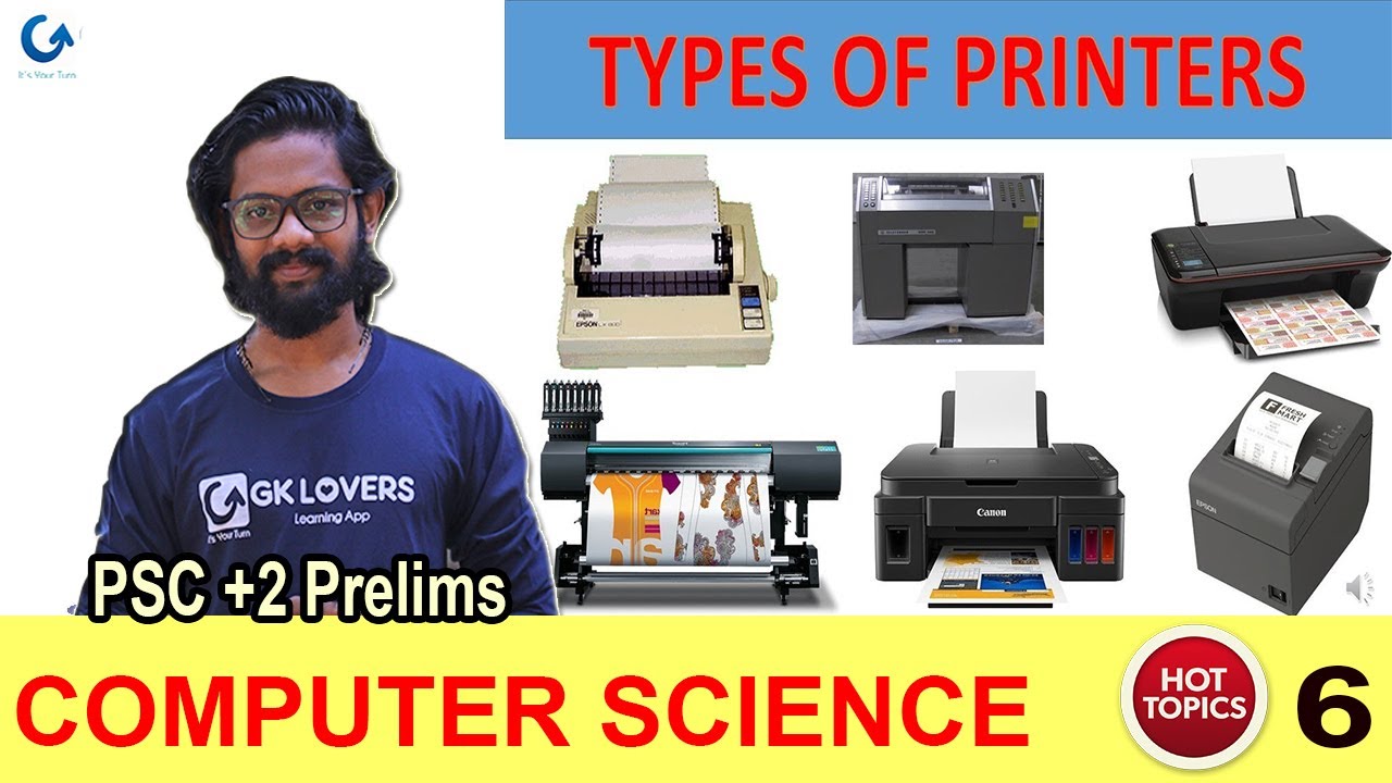 Printer Output  Devices PSC | Basics Of IT | Computer Science | +2 ,Degree Level Prelims| GK Lovers