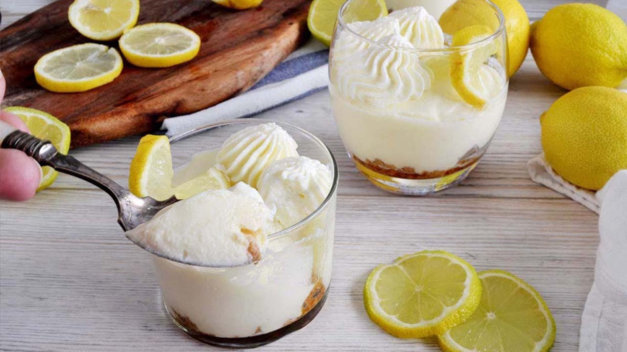 Mousse de limón con 3 ingredientes en Mycook