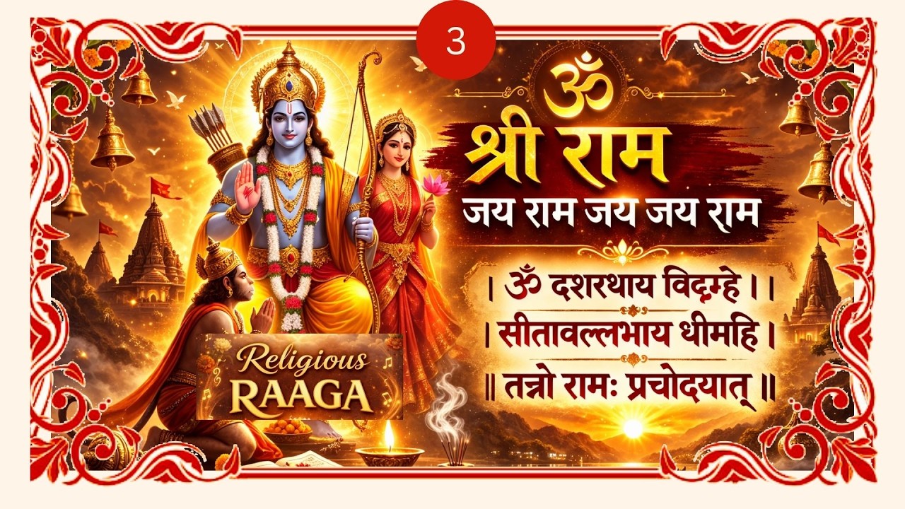 संकटमोचन राम मंत्र | श्री राम जय राम जय जय राम | राम गायत्री मंत्र रक्षा कवच | हर बाधा दूर करें 🙏 🛡️
