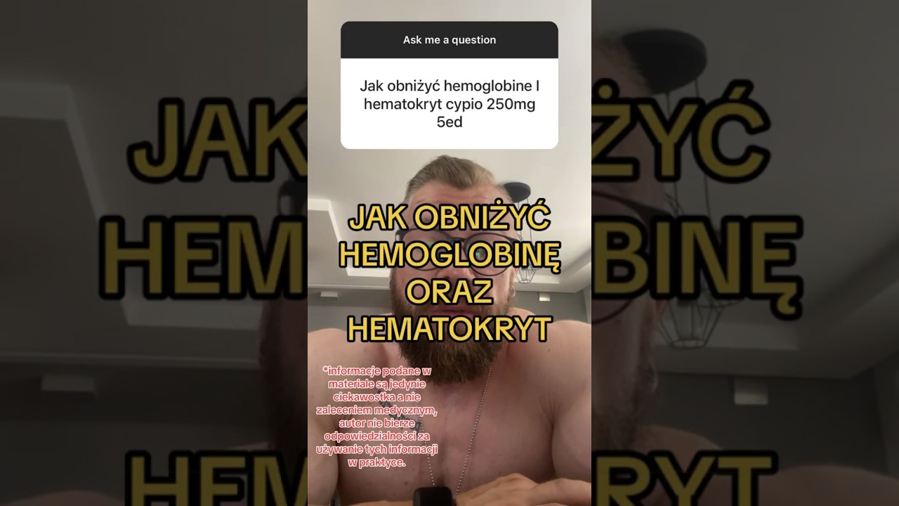 Jak obniżyć hemoglobinę i hematokryt