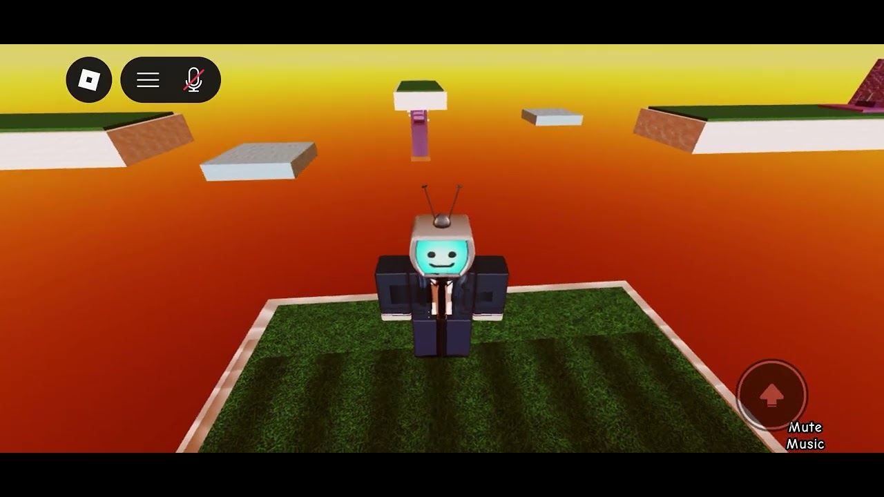 Obby on nugget in grey portal