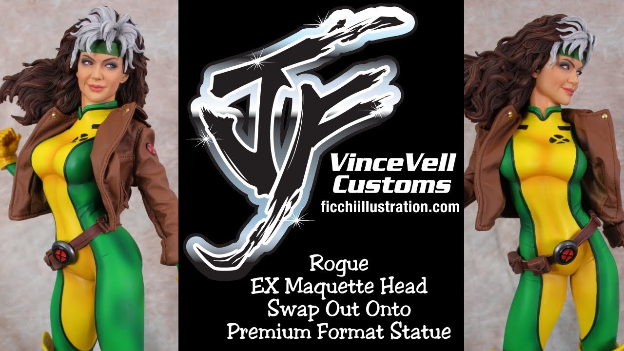 Sideshow Rogue Maquette Head Swap onto old Premium Format Statue