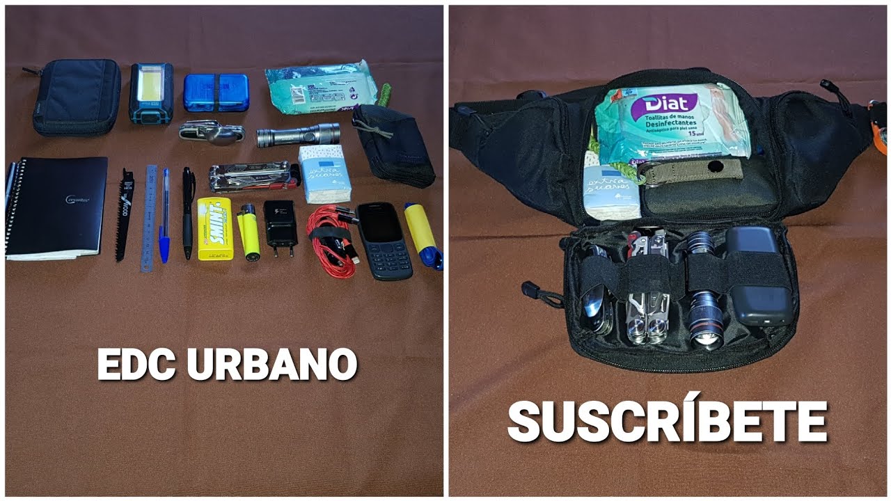 EDC URBANO,  CONFIGURACIÓN EN RIÑONERA #edc #everydaycarry #edcurbano