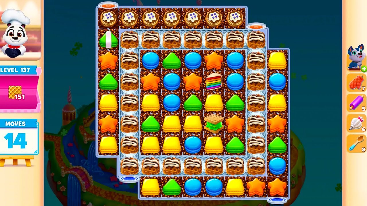 Cookie Jam Android Gameplay #12 Level 132 - 148