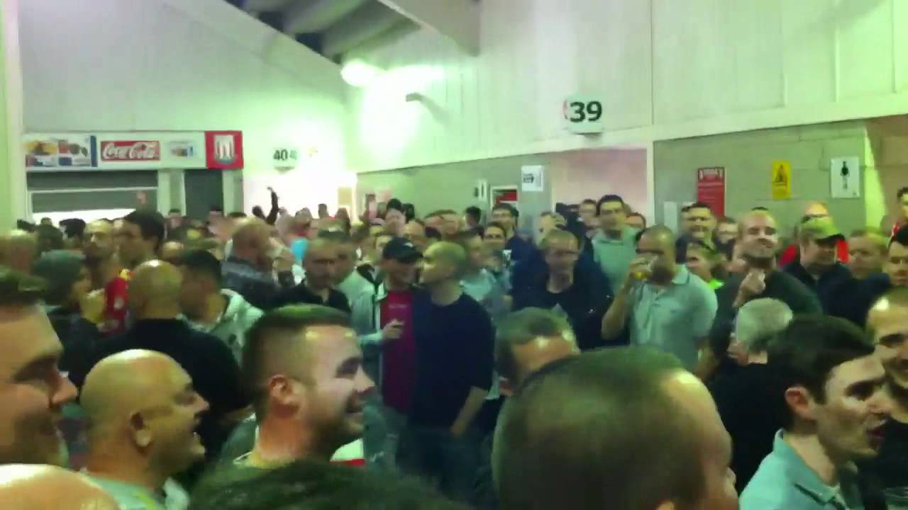 Liverpool fans at Stoke