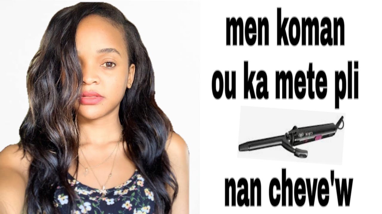 Vin aprann boukle cheve'w pou kont ou/ boucler ses cheveux #babyliss