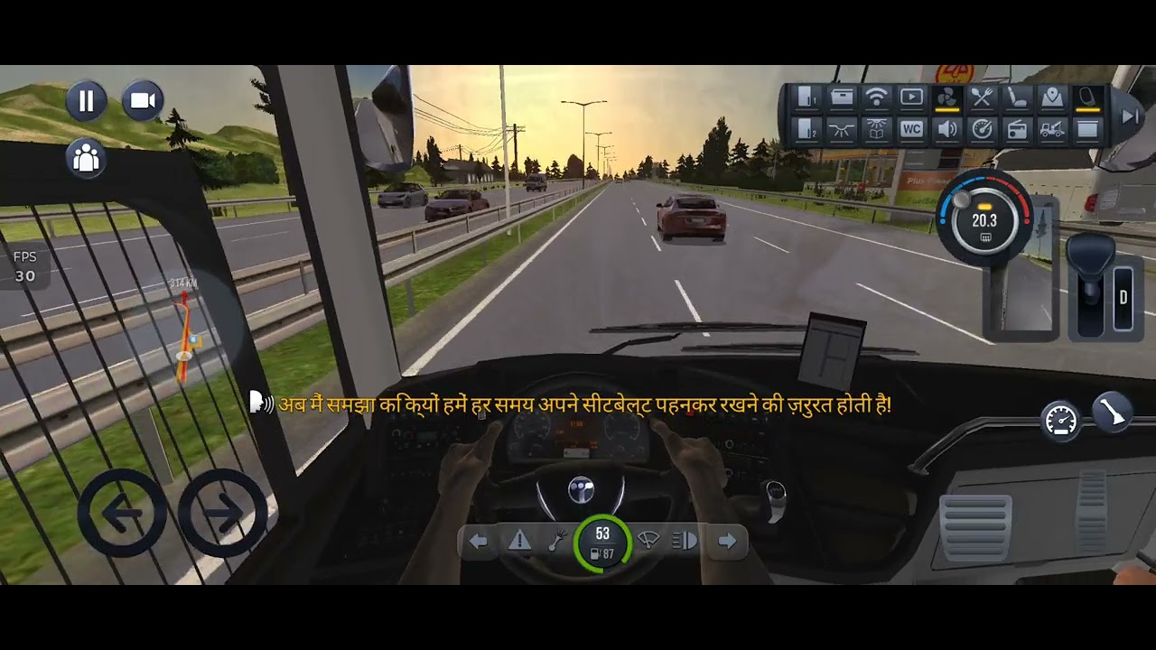 Indian Bus Simulation game #viral 